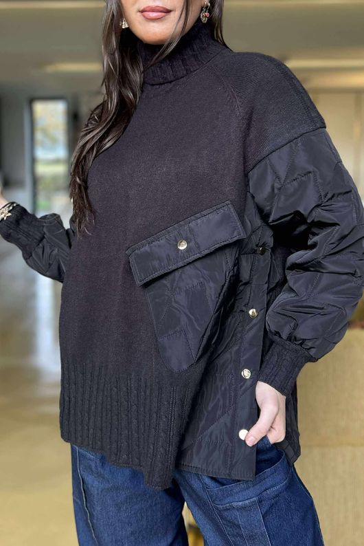 Glencoe Quilt & Knit Black  /4/13=